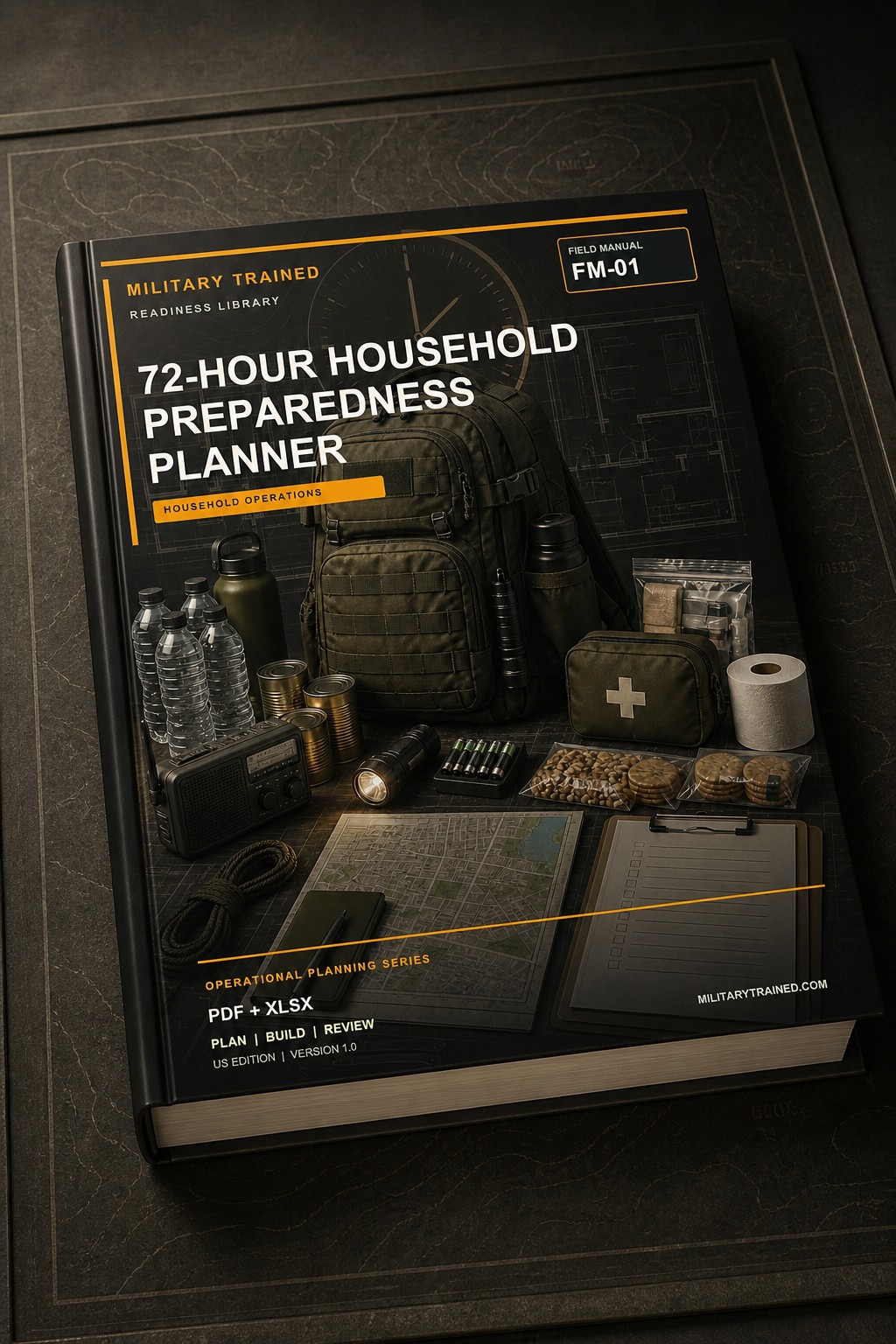 3D product preview of the 72-Hour Household Preparedness Planner