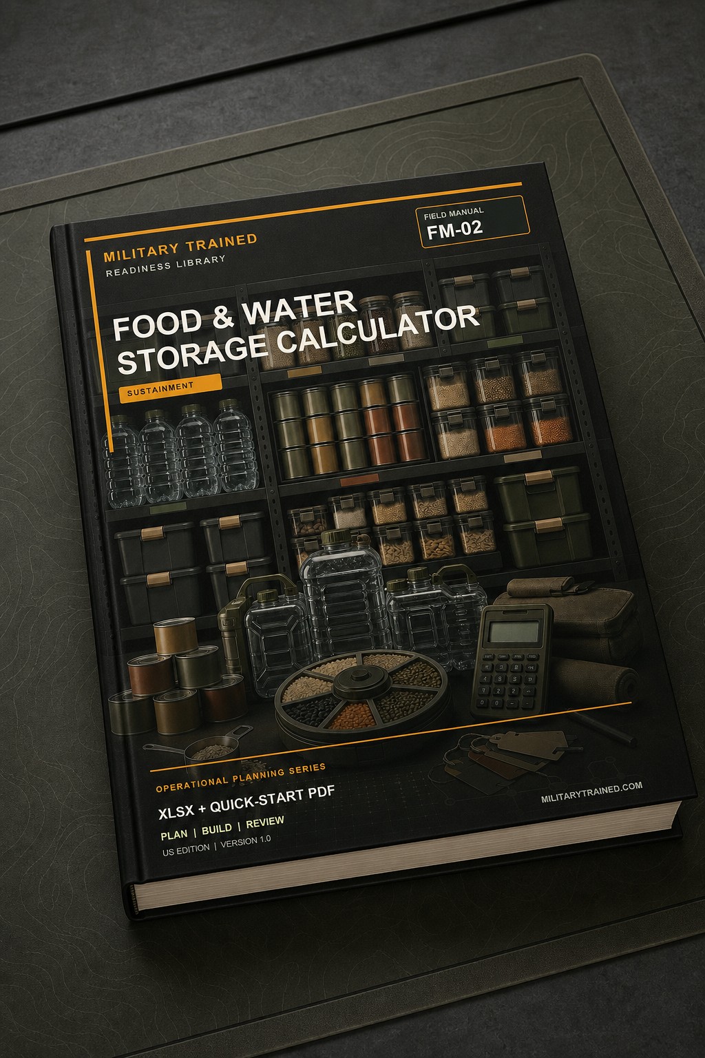 3D product preview of Food & Water Storage Calculator
