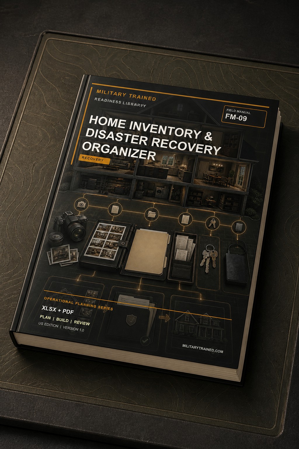 3D product preview of Home Inventory & Disaster Recovery Organizer