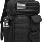 30L Waterproof Tactical Backpack with Laptop Sleeve – Black