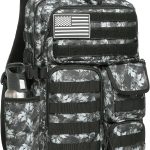 30L Waterproof Tactical Backpack with Laptop Sleeve – Gray Maple Leaf