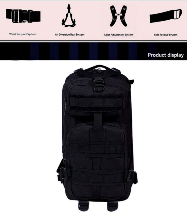 40L 3Day Army Assault Tactical Backpack for Hunting, Bug Out & Camping