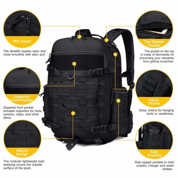 40L Military Hiking Backpack for Camping & Day Walks