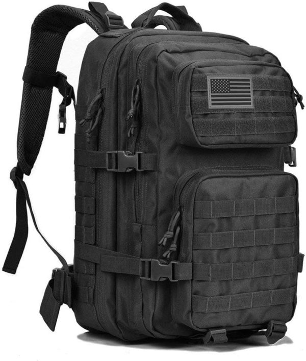 40L MOLLE Tactical Assault Pack with Hydration Compatibility – Black