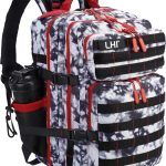 45L MOLLE Tactical Backpack with Laptop Compartment – Black and White