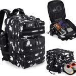 45L Tactical Backpack with Shoe and 17" Laptop Compartment – Black Lightning