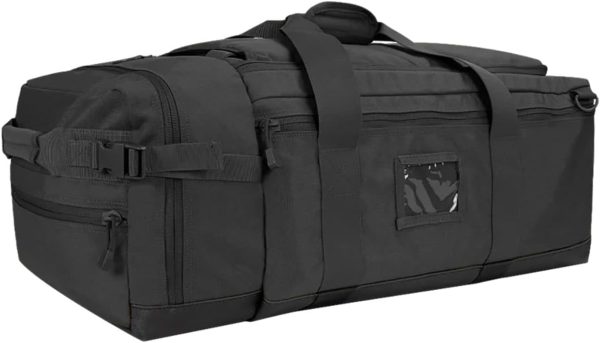 52L Convertible Tactical Duffel Backpack – Black
