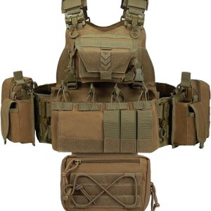 1000d-nylon-molle-training-vest-with-quick-release-tan-1