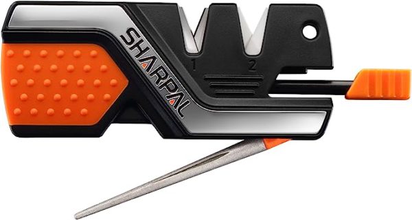 SHARPAL 101N: 6-in-1 Pocket Knife Sharpener and Survival Multi-Tool with Fire Starter - Compact Blade Repair and Sharpening Solution