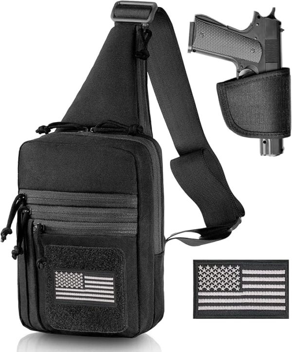 Stealthy Sling Bag for Men | Concealed Carry Holster | EDC Gun Pack