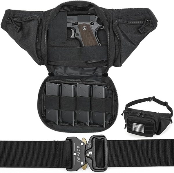 Tactical Elite Quick-Draw Fanny Pack for Men - Concealed Carry Waist Pack with Molle System