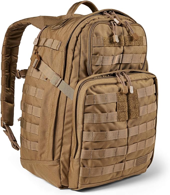 5.11 Tactical Rush 24 2.0 Backpack - 37L - Kangaroo: Ideal for Hiking, Travel, and Everyday Carry
