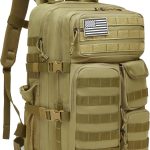 45l-waterproof-tactical-backpack-with-6-pockets-khaki-1