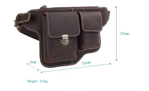 Military Traveling Leather Bag