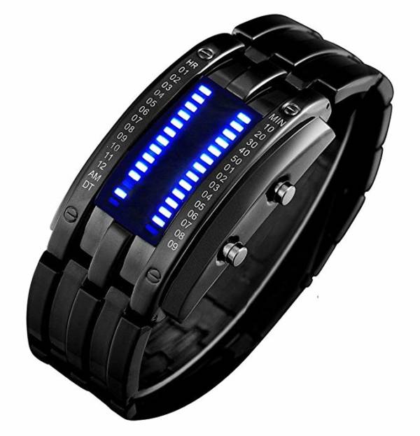 Binary Matrix Waterproof Watch