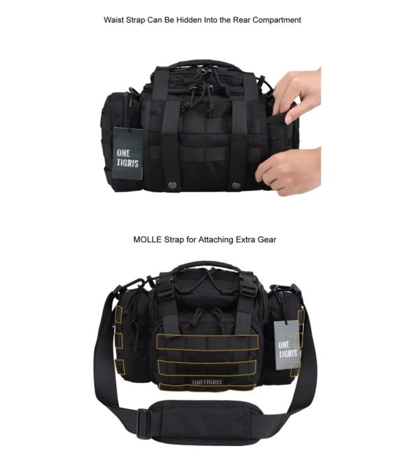Compact Military Molle Sling Pouch with Shoulder Strap