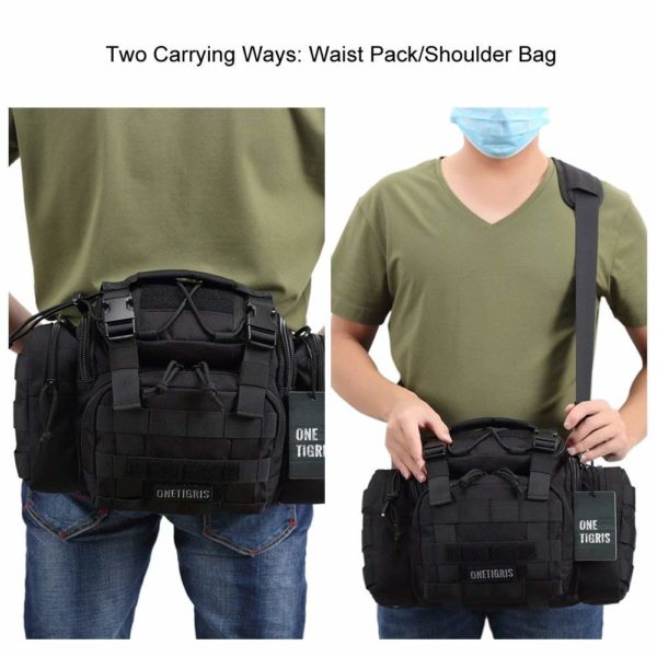 Compact Military Molle Sling Pouch with Shoulder Strap - Tactical ...