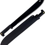 El Salvador Machete – 18in 1075 Carbon Steel, Leather Sheath