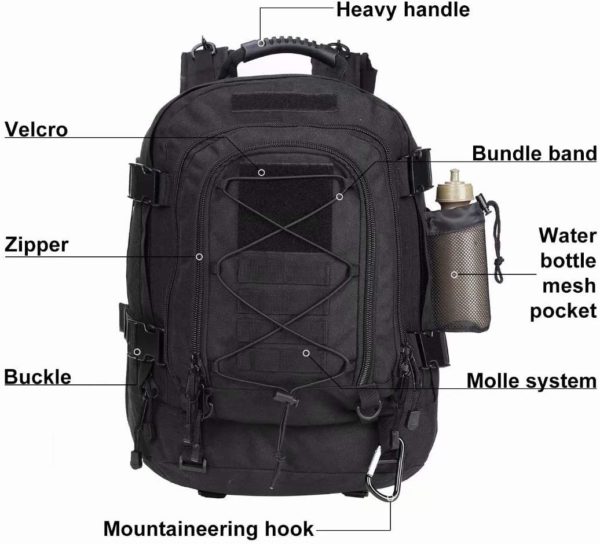 Expandable Waterproof Military Backpack