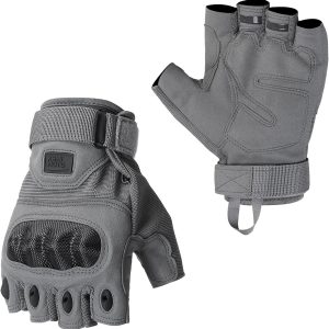Fingerless Tactical Gloves – Reinforced Microfiber, Half-Finger, Adjustable