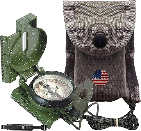 Cammenga Official US Military Phosphorescent Lensatic Compass, Olive Drab...
