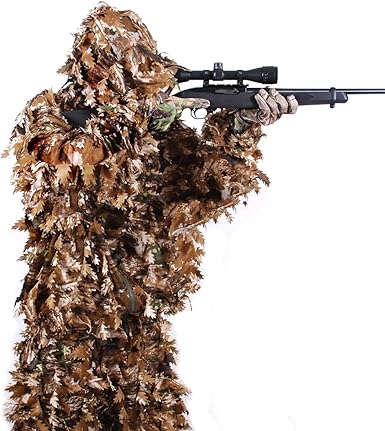 Arcturus 3D Leafy Ghillie Suit -1,000 Laser-Cut Leaves  Lightweight,...