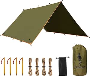 FREE SOLDIER Waterproof Portable Tarp Multifunctional Outdoor Camping...