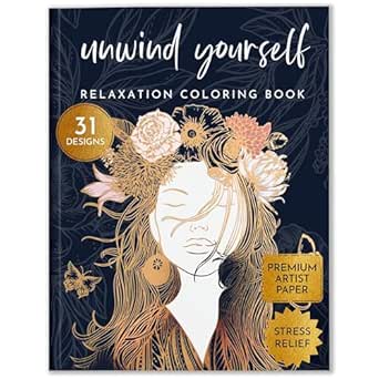 Adult Coloring Book for Women - Mindfulness Coloring Book, Stress Relief...