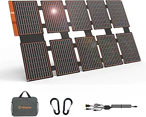 FlexSolar 100W Portable Solar Panels Chargers with PD3.0 USB-C,QC3.0,Phones,...