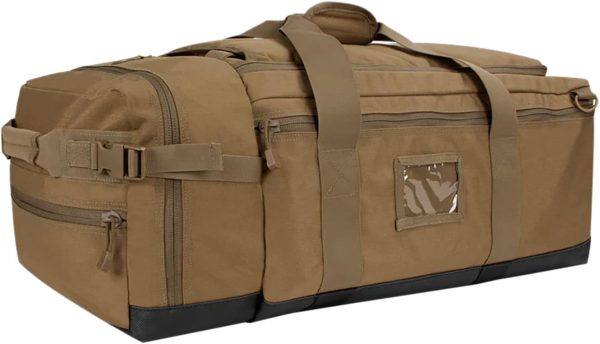 Tactical Duffel Backpack 52L – Coyote Brown