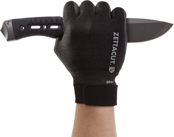 Tactical Gloves – ANSI A7 Cut Resistant, Lightweight, Black
