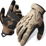 Tactical Gloves – TPR Impact Protection, Kevlar-Lined, Full Finger