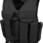 Tactical Vest with Mag Pouches, Mesh Back & MOLLE – Black