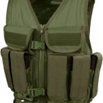 Tactical Vest with Mag Pouches, Mesh Back & MOLLE – Olive